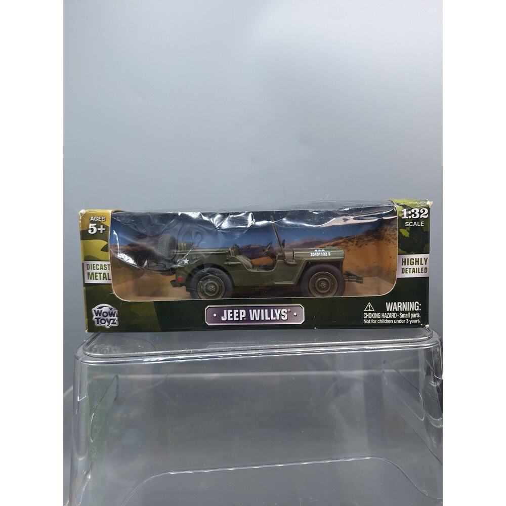 WOW TOYS~1941 WILLYS JEEP U.S. ARMY 5" LONG~1:32 Scale~NEW IN ORIGINAL BOX